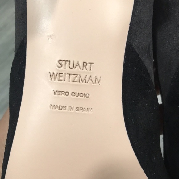 Stuart Weitzman Willow 45 Suede Bow Pump size 6.5 - Picture 8 of 8